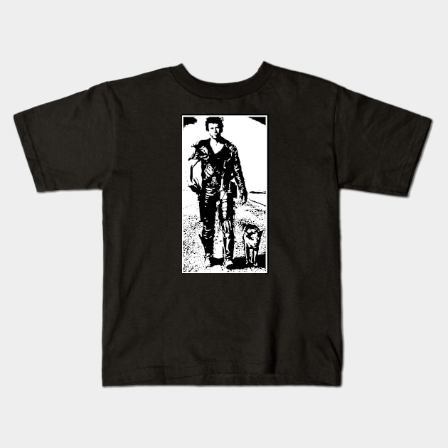 Mad Max The Road Warrior Kids T-Shirt by Yusa The Faith